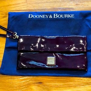 Dooney&Bourke purple patent leather clutch